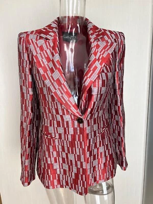 giorgio armani jacket linen silk 42 medium black label - Image 1 of 4