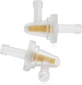 Inline Fuel Filter - Universal 90 Degree Fuel Filter for 1/4"Fuel Line Snowmobil - Picture 1 of 6
