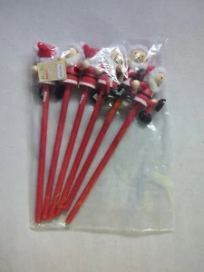 6 Lápices de Papá Noel Modelo 3D Juguete Arte Escritura Niños Navidad Divertido Lindo Niños Navidad - Imagen 1 de 24