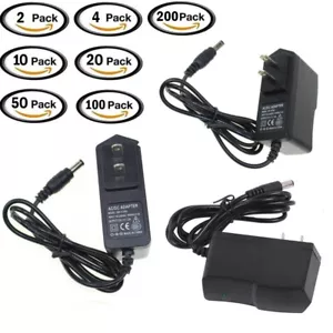 AC 100-240V DC 12V 1A Wall Charger Power Supply Adapter Plug 5.5 X 2.1mm US Lot - Picture 1 of 8