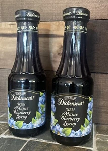 2 Pack Dickinson's Wild Maine Blueberry Syrup 12oz |Well Over 1000 Bottles Sold! - Picture 1 of 3