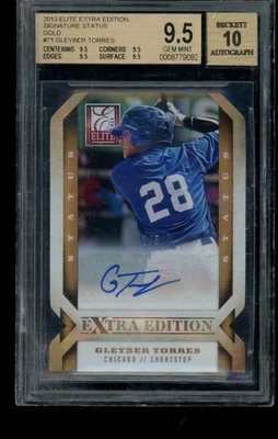 Gleyber Torres - 2013 Elite Extra Status Gold AutoRC - #d 3/5 BGS 9.5 GEM  MINT - Image 1 of 2