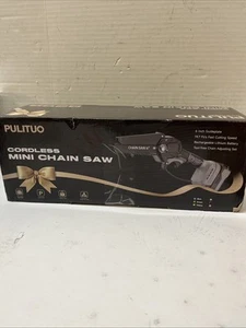 PULITUO Mini Chainsaw Cordless 6 Inch Chainsaw Cordless Small Battery Powered - Picture 1 of 2