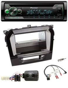 Pioneer USB MP3 DAB Lenkrad CD Autoradio für Suzuki Vitara ab 2015 piano schwarz - Bild 1 von 9