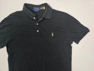Polo Ralph Lauren Shirt Mens Small Polo Black Short Sleeve Preppy - Image 1 of 4