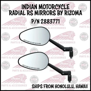 INDIAN OEM SCOUT/FTR 1200 RADIAL RS MIRRORS BY RIZOMA P/N 2883771 - Picture 1 of 7