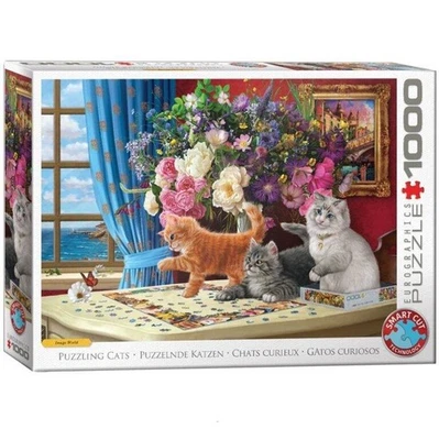Eurographics Kittens and jigsaw puzzle 1000 Piece - Image 1 of 3