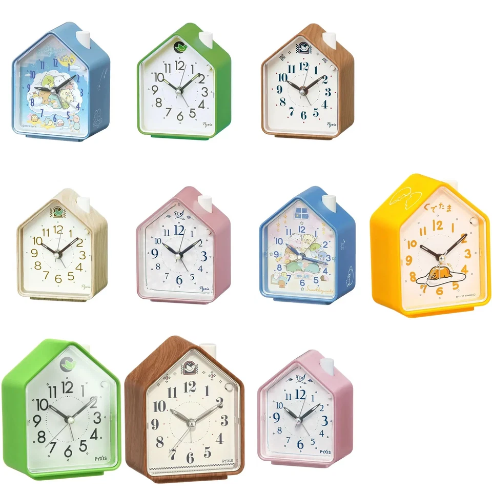 Seiko Clock Alarm Clocks Analog 110x86x63mm PYXIS Character Nature Sound Japan - Image 1 of 1