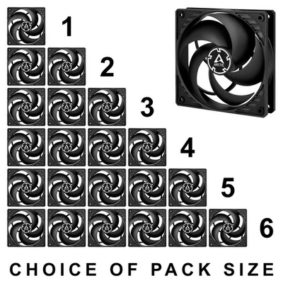 Arctic P12 Pressure-Optimised 120mm Case Fan 1800 RPM 56.3 CFM 3-Pin Pack - Image 1 of 4