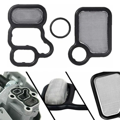 Brand New Filter Assy Part For Acura Rubber Spool Valve VVT Solenoid Gasket - Image 1 of 4