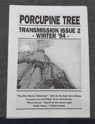 Porcupine Tree Transmission newsletter issue 2 winter '94 great condition - Image 1 of 2
