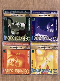Virtua Fighter CG Portrait Series Vol 5, 6, 7 & 9 Sega Saturn Japanese Ed. Lot