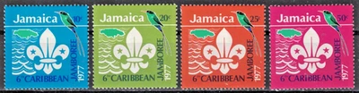 JAMAICA: 1977 SC#427-30 MNH 6º Jamboree Caribeño, Hope Gardens AP3848 Foto 1 de 2