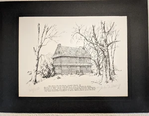 Kunstdruck Barns-Brinton House, Chester County Pennsylvania Architektur limitiert - Bild 1 von 5