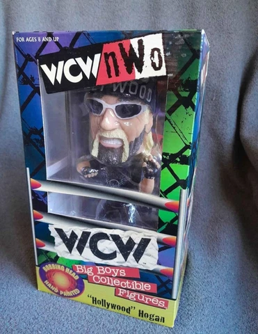 Vintage NOS WCW NWO Hollywood Hogan Big Boys Hand Painted Bobblehead! Cover