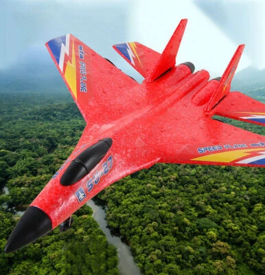 Avión RC de 2,4 GHz 2 canales 3 ejes giroscopio caza control remoto planeador RTF ala fija Foto 1 de 4