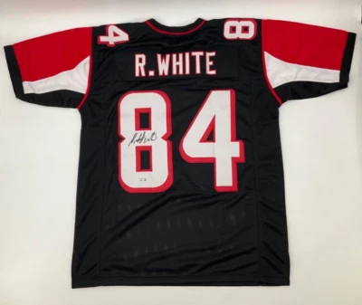 RODDY WHITE ATLANTA FALCONS SIGNED CUSTOM STITCHED BLACK JERSEY BECKETT COA - Image 1 of 3