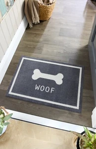 Howler & Scratch Patterned Woof DoorMat and Runner Machine Washable - Picture 1 of 10
