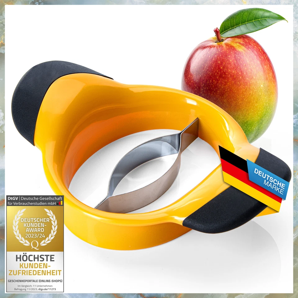 Mangoteiler Mango-Entkerner Schäler Teiler Mangoschäler Mangoentkerner Design - Bild 1 von 4