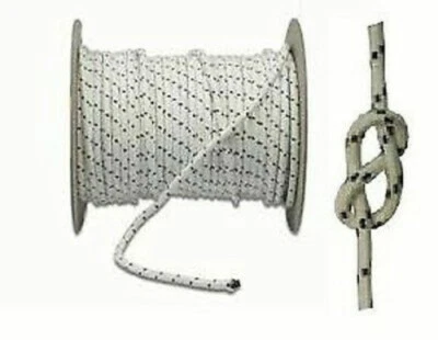 MT 10 METRI FUNE NAUTICA CIMA CORDA NYLON TRECCIA MARINA SPESSORE MM 12  20  - Immagine 1 di 2