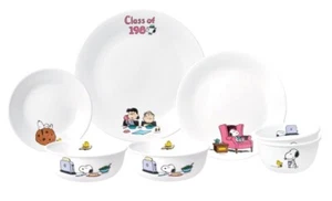 CORELLE x PEANUTS Snoopy 2-Person Brunch Dinnerware SET – 7 Pieces / EXPRESS - Picture 1 of 10