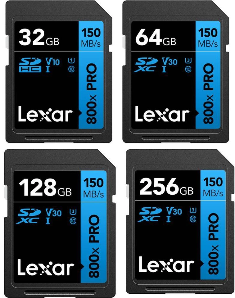 Lexar SD 800x UHS-I SD Memoery Card 32GB 64GB 128GB 256GB - Image 1 of 1