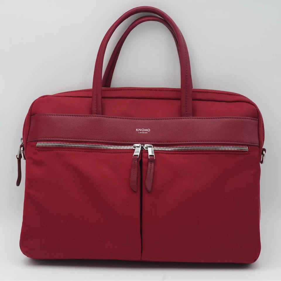 Maletín delgado para portátil Knomo London Mayfair 14" - rojo Foto 1 de 4