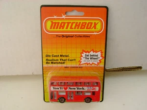 1983 MATCHBOX SUPERFAST MB 51 LEYLAND TITAN LONDON BUS YOU'LL LOVE NEW YORK NEW - Picture 1 of 2
