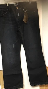 ANTIK DENIM MEN'S BUTTON DOWN STRAIGHT LEG BLACK COLOR ASSORTED SIZES NEW - Picture 1 of 5