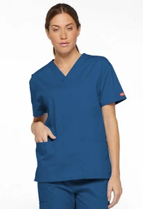 Top Dickies Scrubs EDS Signature Cuello en V 86706 ROWZ Royal Envío Gratuito - Imagen 1 de 5