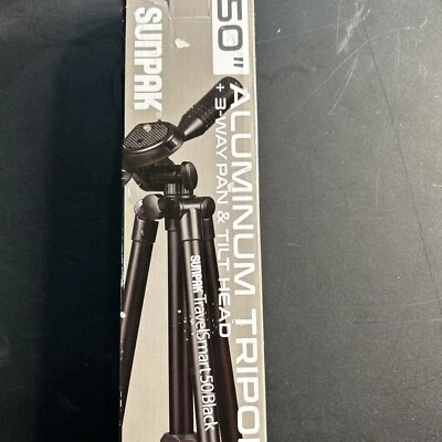 Sunpak - Trípode TravelSmart 50 3 vías panorámica e inclinable cabezal Foto 1 de 4