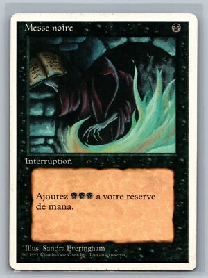 Magic MTG FRENCH 4th Edition Dark Ritual (Foreign White Border) CCG TCG Fourth - Image 1 of 2