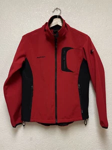 Mammut Men's Softshell Jacket, Red Sz S Missing Hoodie Sold As It Is See Pics - Picture 1 of 12