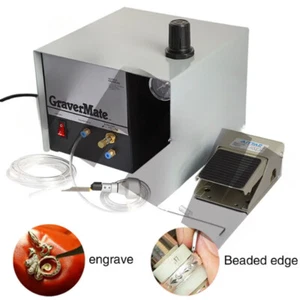 80W Pneumatic Impact Engraving Machine Jewelry Engraver Single Ended 110/220V - Picture 1 of 6