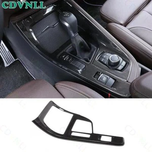 For BMW X2 2018-2021 ABS Carbon Fiber Central Console Gear Shift Panel Cover 1* - Picture 1 of 8