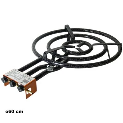 GARCIMA FORNELLO FORNELLONE BRUCIATORE D.60 cm A GAS BUTANO PROPANO OMOLOGATO X PAELLARE