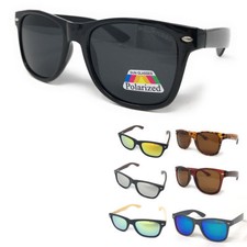 Polarized Sunglasses Classic Way Bamboo Mirror Mens Womens Teens
