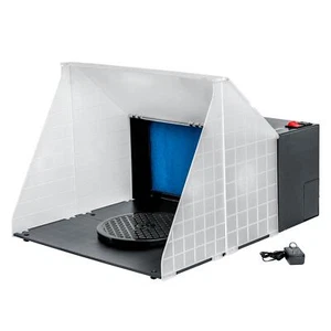 Portable Hobby Airbrush Paint Spray Booth Kit Oder Extractor Gun Toy Model Parts - Imagen 1 de 5
