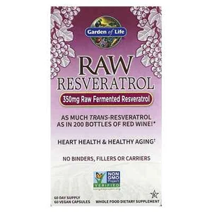Garden of Life Raw Resveratrol 350 mg 60 Veg Caps Exp 4/2027 FREE SAME DAY SHIP - Picture 1 of 1
