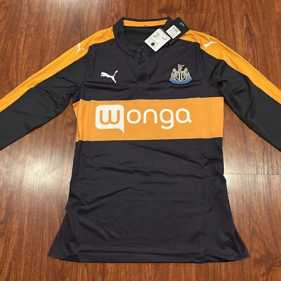 2016-17 Men’s Puma Newcastle Player Issue Long Sleeve ACTV Fit Jersey XL - Image 1 of 4