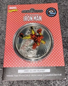 Moneda de colección Marvel Ironman edición limitada enchapada en plata .999 - Imagen 1 de 4