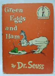 Vintage GREEN EGGS AND HAM by Dr. SEUSS 1960 Book Club 1st Edition Hardcover - Picture 1 of 12