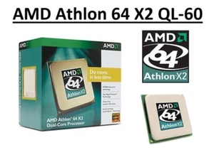 AMD Athlon 64 X2 QL-60 Dual Core Processor 1.9 GHz, Socket S1, 35W CPU - Picture 1 of 5