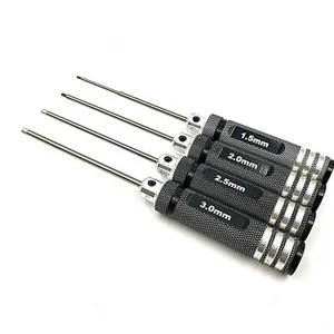 Profi RC ToolKit 4tlg Inbusschlüssel Schraubendreher Set 3mm 2,5mm 2mm 1,5mm SCHWARZ - Bild 1 von 3