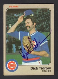 Dick Tidrow Autographed 1983 Fleer Autographed Card #510 - Picture 1 of 2
