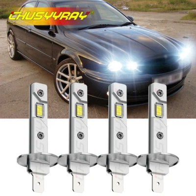 For Jaguar X-Type 2002-2008 4x H1+H1 LED Headlight Combo High/Low Beam Bulbs Kit - Image 1 of 4