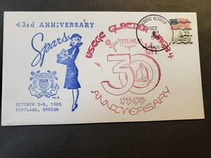 Icebreaker USCGC GLACIER WAGB-4 Naval Cover 1985 SPARS Anniversary Cachet - Picture 1 of 2