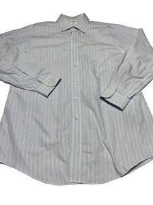 Brooks Brothers Herren Oberhemd 16,5 34 blau gestreift Langarm Regent - Bild 1 von 9