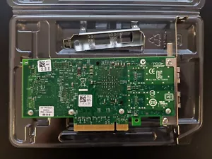 Dell INTEL X520-DA2 Server Adapter 10 Gbps Dual Port E10G42BTDA both brackets - Picture 1 of 2
