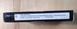Lynn Brewer Author Confessions Of An Enron Executive VHS Promo Tape VHSshop - Picture 1 of 3